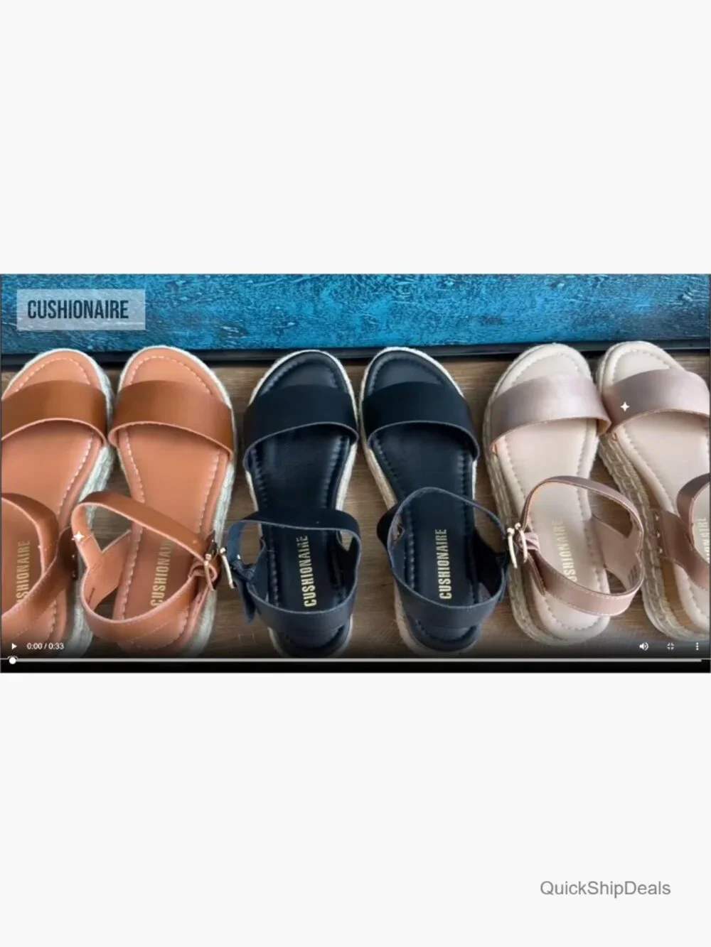 Espadrille Platform Sandals w/ Adjustable Ankle Strap Memory Foam